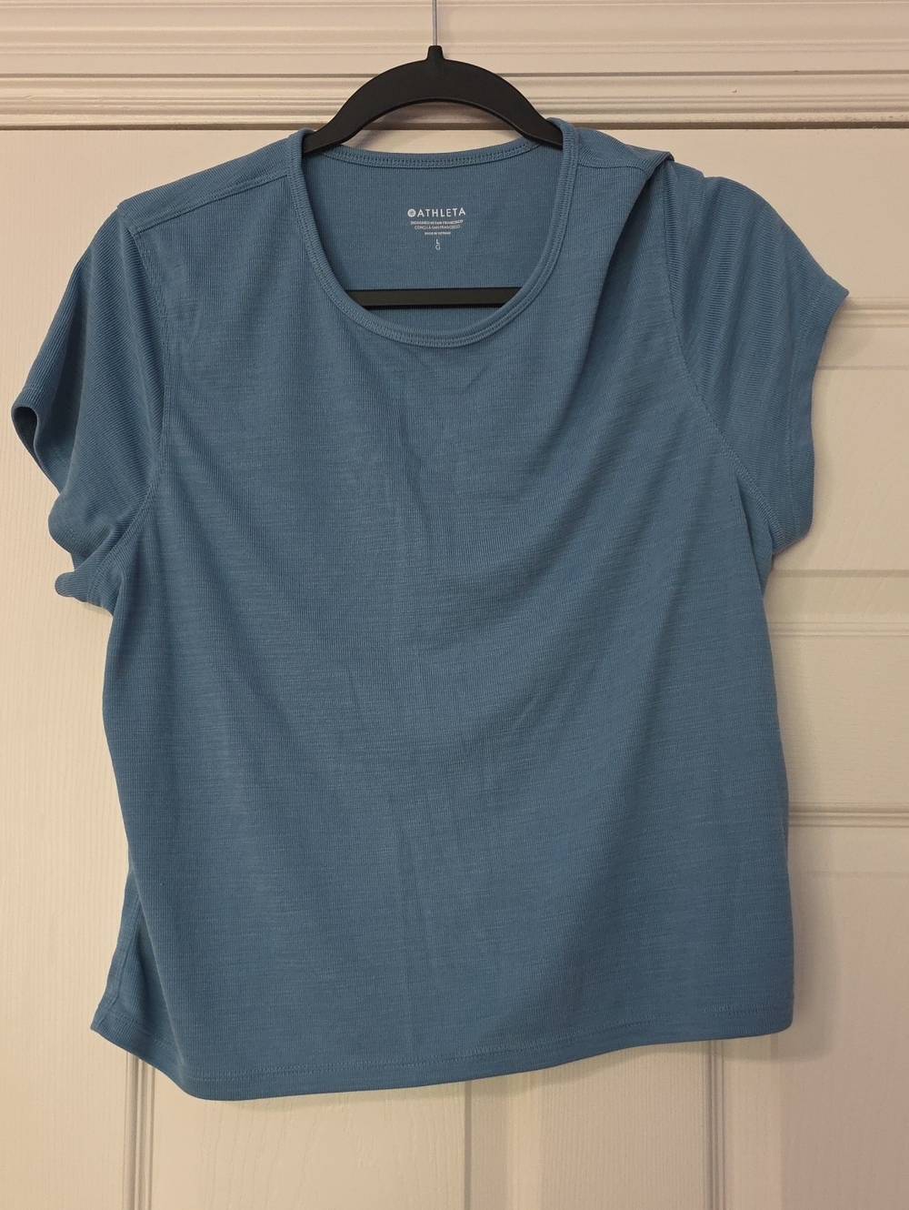 Athleta Slate Blue Short-Sleeve Crew Tee